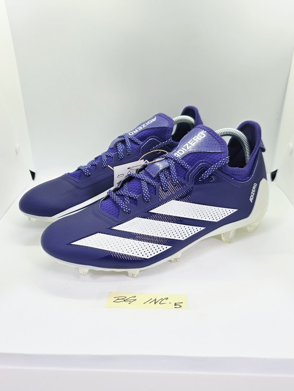 Adidas Adizero Electric.1 Football Cleats Purple / White IF4195 Men’s Size 9.5